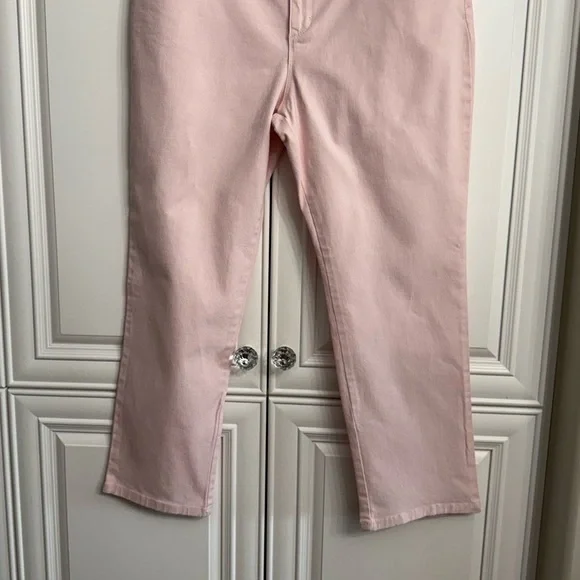 NWT Womens Sz 16P Gloria Vanderbilt Amanda  High Rise Straight Leg Pink Jeans - Picture 3 of 11